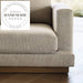 Modern Fabric Wood Apartment 3 Seater Sectional Chaise Sofa