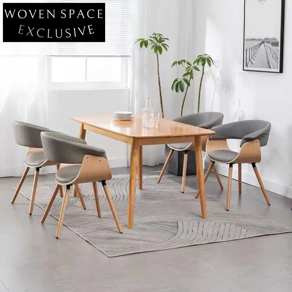 Modern Fabric Wood Dining Chair, High-Quality Restaurant Hotel Furniture