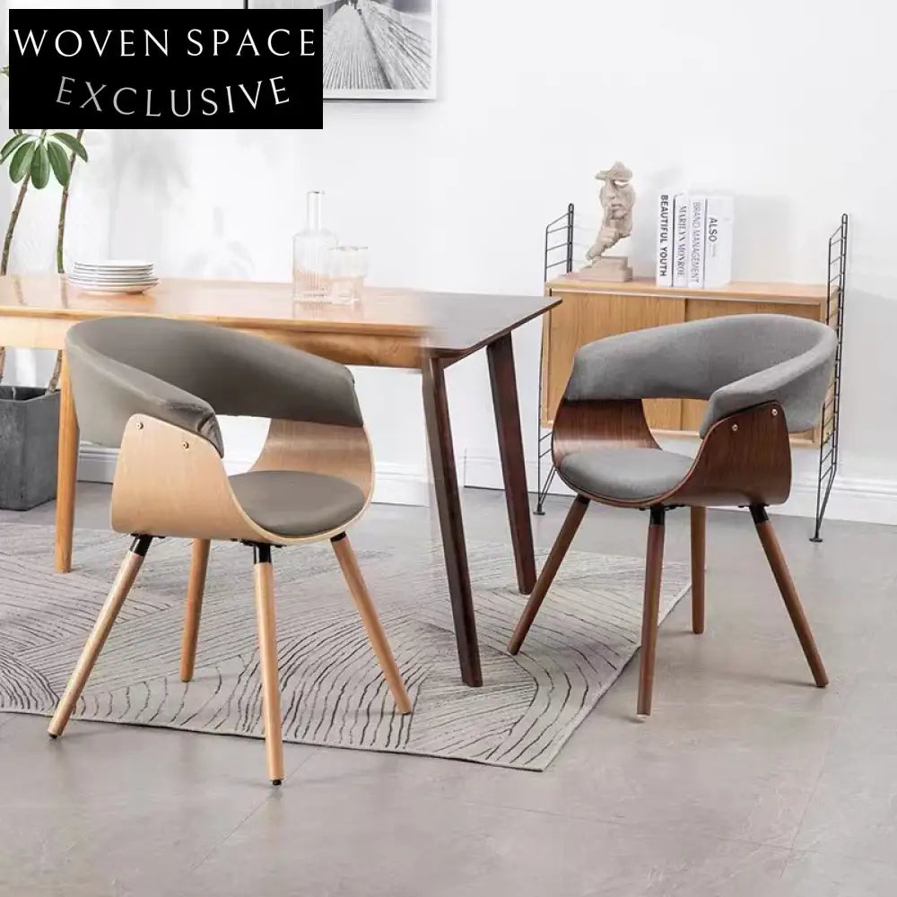 Modern Fabric Wood Dining Chair, High-Quality Restaurant Hotel Furniture