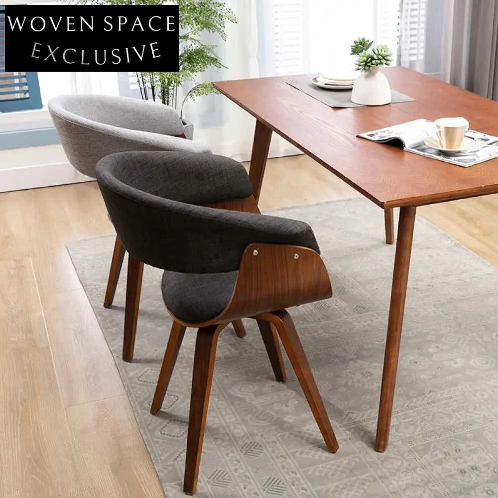 Modern Fabric Wood Dining Chair, High-Quality Restaurant Hotel Furniture
