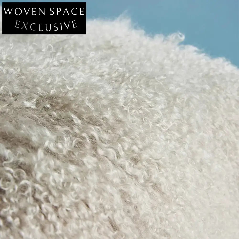 Modern Faux Fur Entryway Bench with Gold Metal Legs, Fluffy Stool