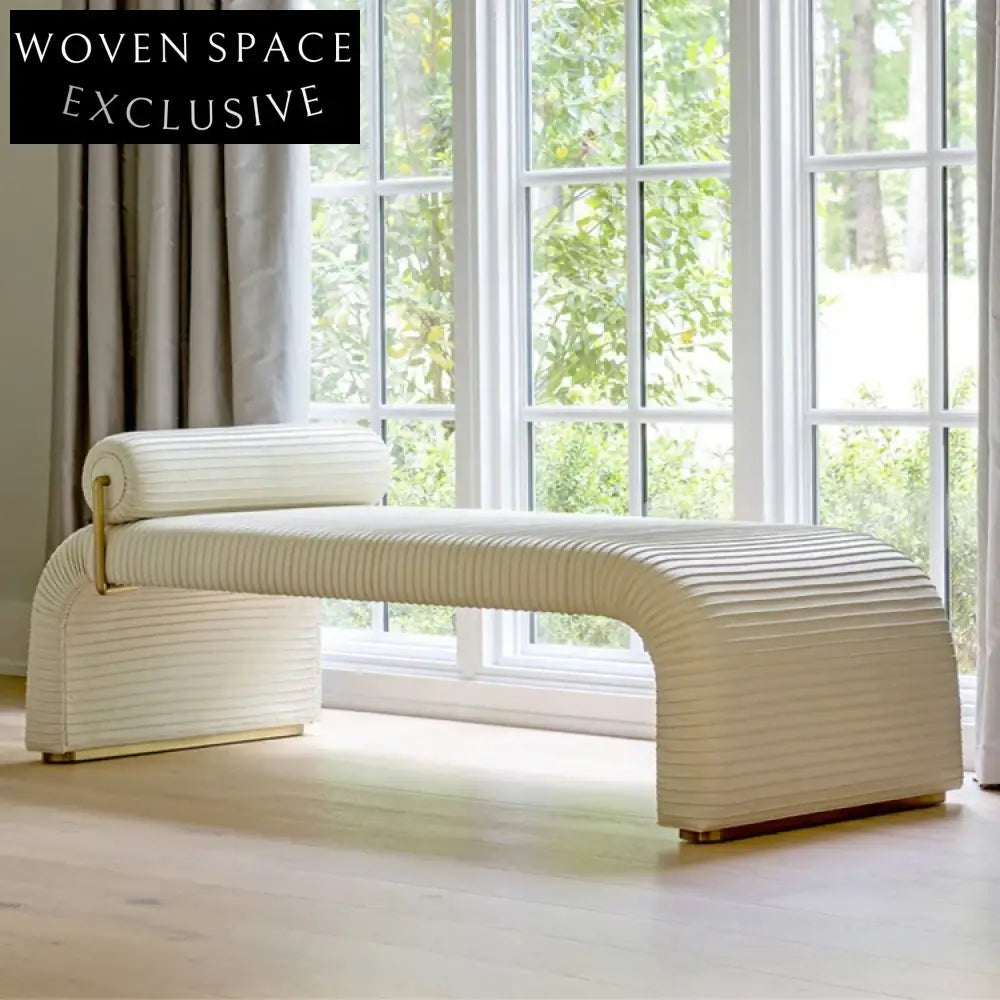 Modern Faux Leather Upholstered Entryway Bench Long Metal Leg Seating