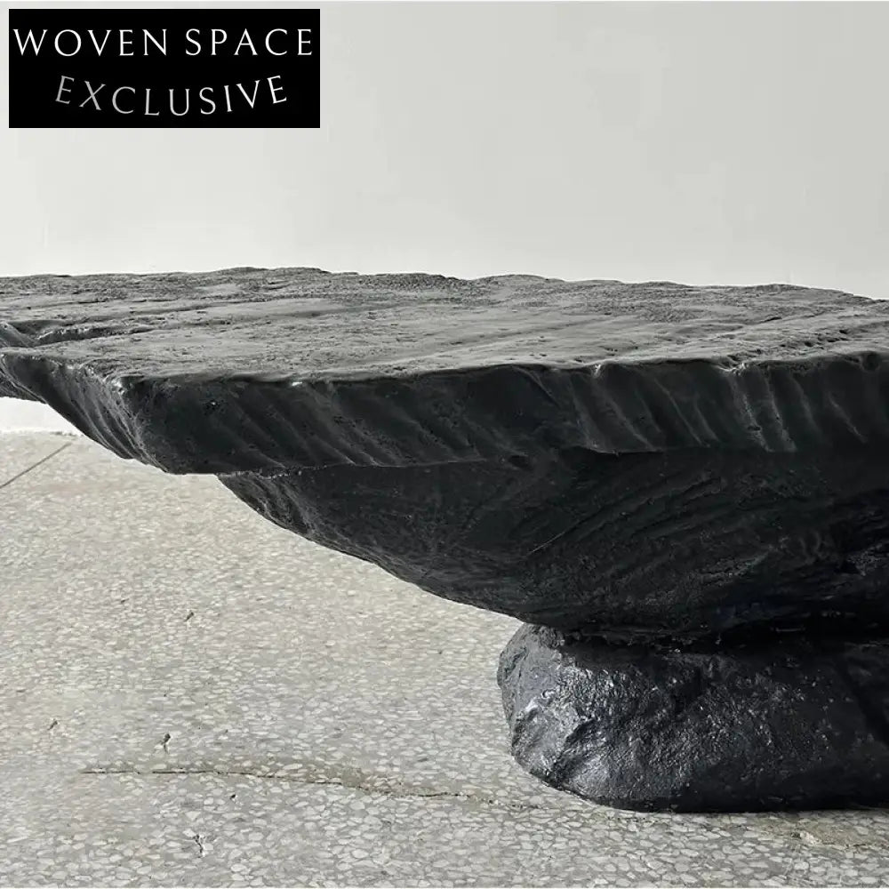 Modern Fiberglass Black Sofa Side Table for Living Room, Apartment Coffee Table