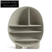 Modern Fiberglass Egg Shaped Living Room Wall Bookcase 3-Layer Display Shelf