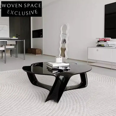 Modern Fiberglass Irregular Hollow Design Contemporary Living Room Coffee Table