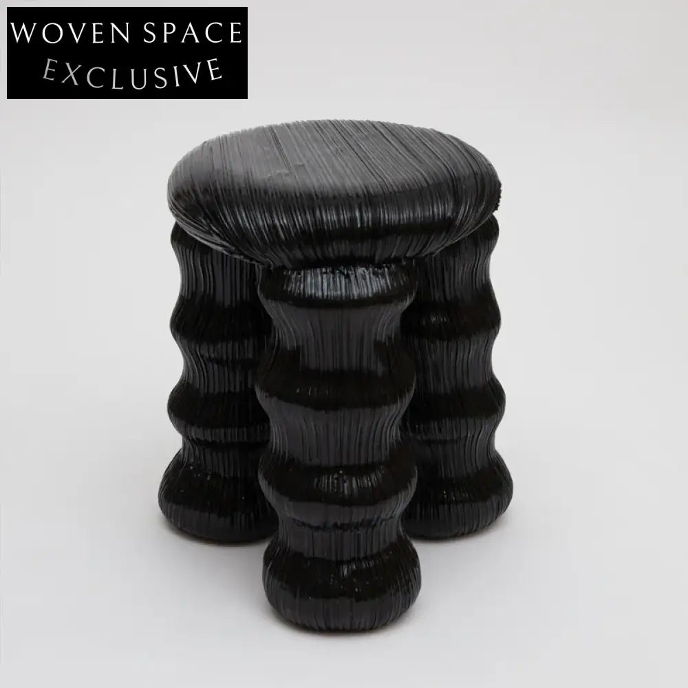 Modern Fiberglass Pleated Design Leisure Chair with Stool Furniture