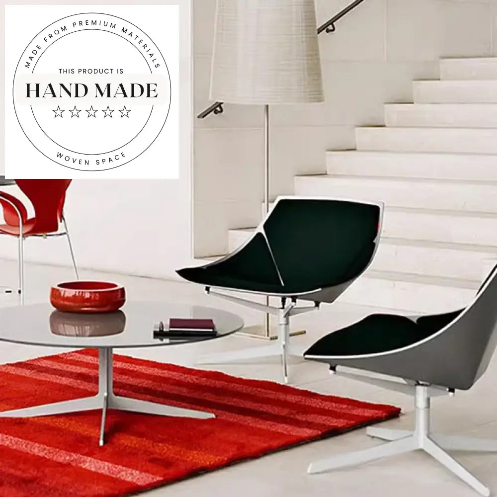 Modern Fiberglass Swivel Lounge Chair for Living Rooms and Hotel Lobbies