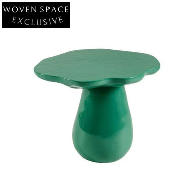 Modern Fiberglass Waved Round Side Table - Versatile Coffee & Nightstand