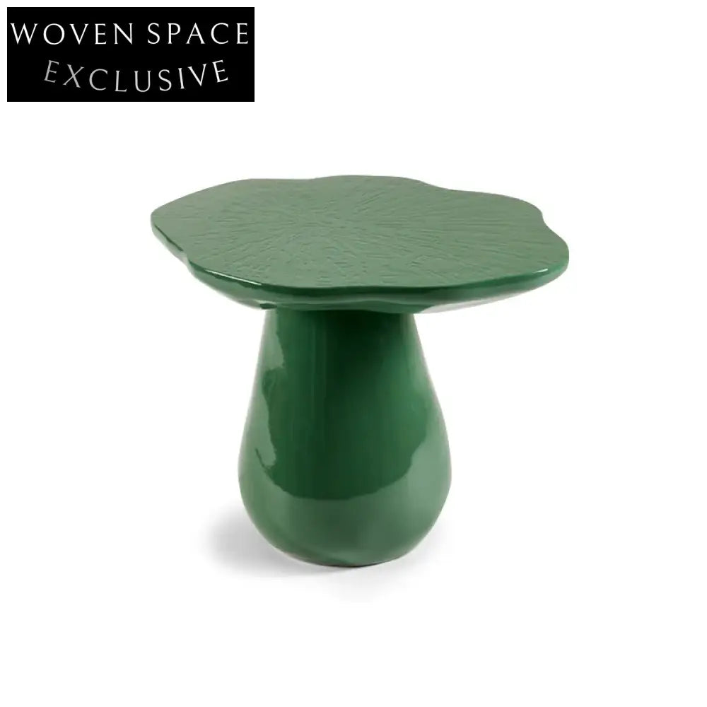 Modern Fiberglass Waved Round Side Table - Versatile Coffee & Nightstand