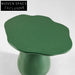 Modern Fiberglass Waved Round Side Table - Versatile Coffee & Nightstand