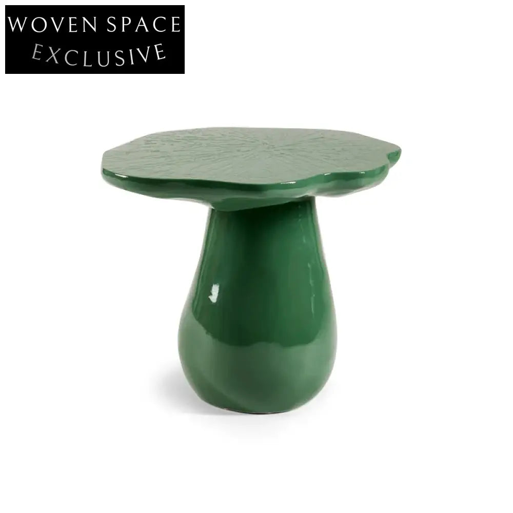 Modern Fiberglass Waved Round Side Table - Versatile Coffee & Nightstand