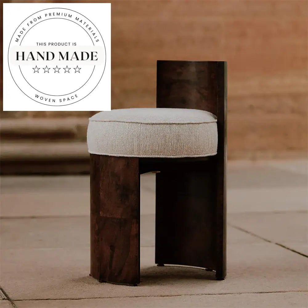 Modern Flax Fabric Wooden Dining Chair for Home, Hotel, Restaurant, Office