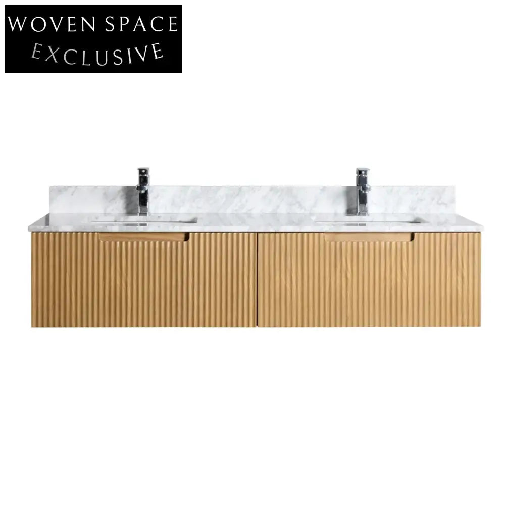 Modern Floating Double Sink Bathroom Vanity with Soft-Close Storage, Sleek Design
