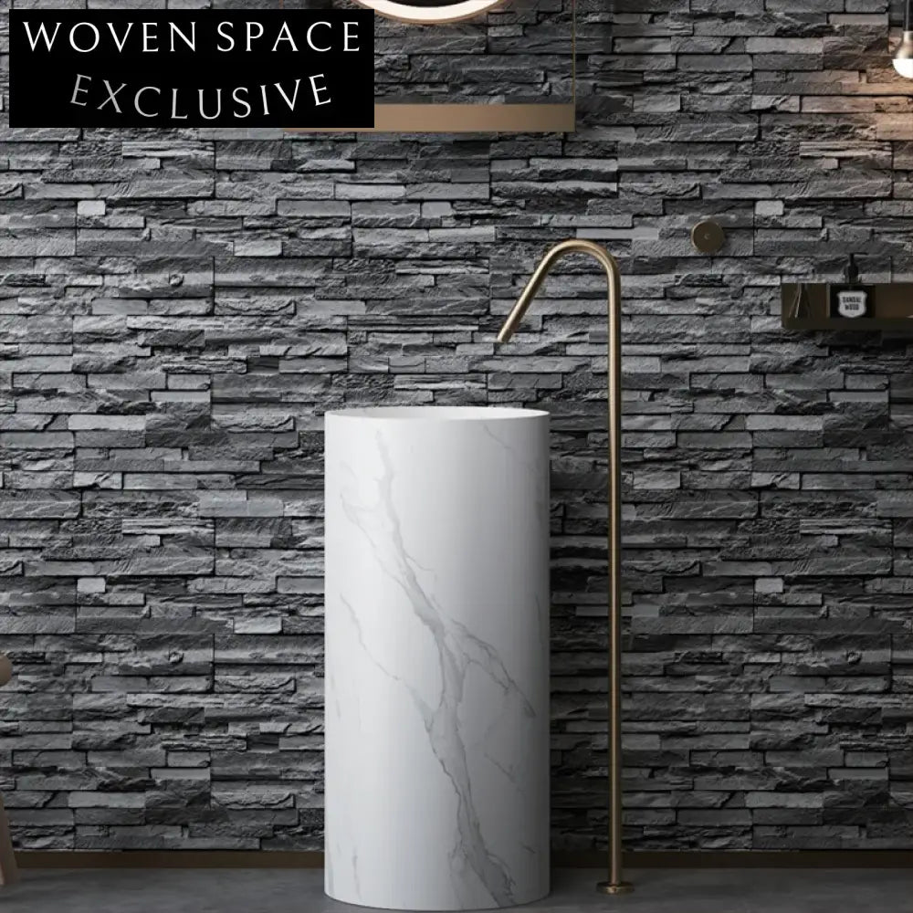 Modern Freestanding Artificial Stone Pedestal Basin for Elegant Bathrooms