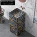 Modern Freestanding Artificial Stone Pedestal Bathroom Sink - Easy Clean Design