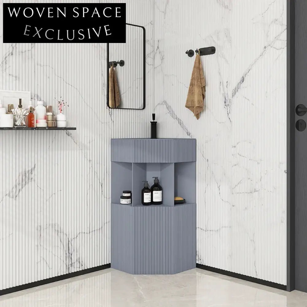 Modern Freestanding Artificial Stone Pedestal Sink for Contemporary Bathroom Design