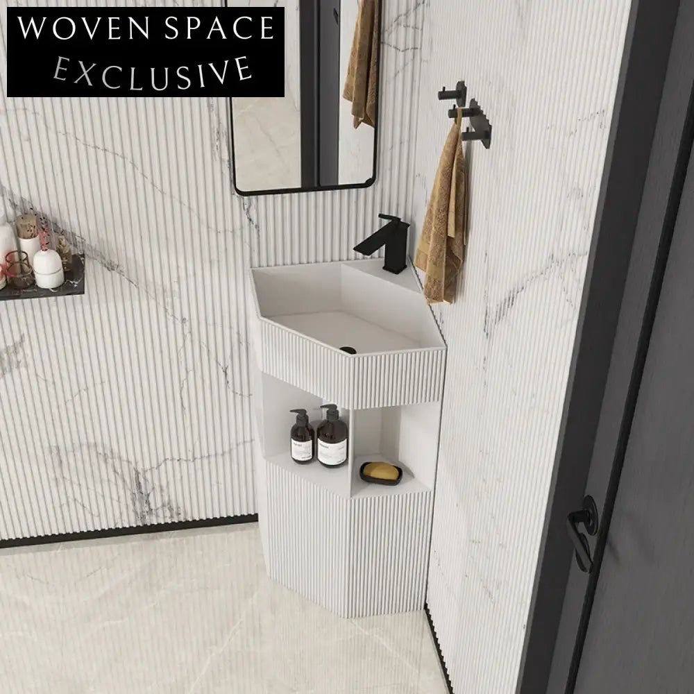 Modern Freestanding Artificial Stone Pedestal Sink for Contemporary Bathroom Design
