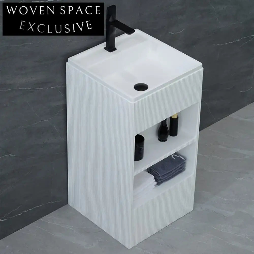 Modern Freestanding Ceramic Pedestal Wash Basin for Luxury Bathrooms