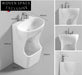 Modern Freestanding Ceramic Wudu Foot Washing Pedestal Sink for Bathrooms