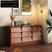 Modern French Ash Wood Sideboard Cabinet for Living Room & Dining Storage