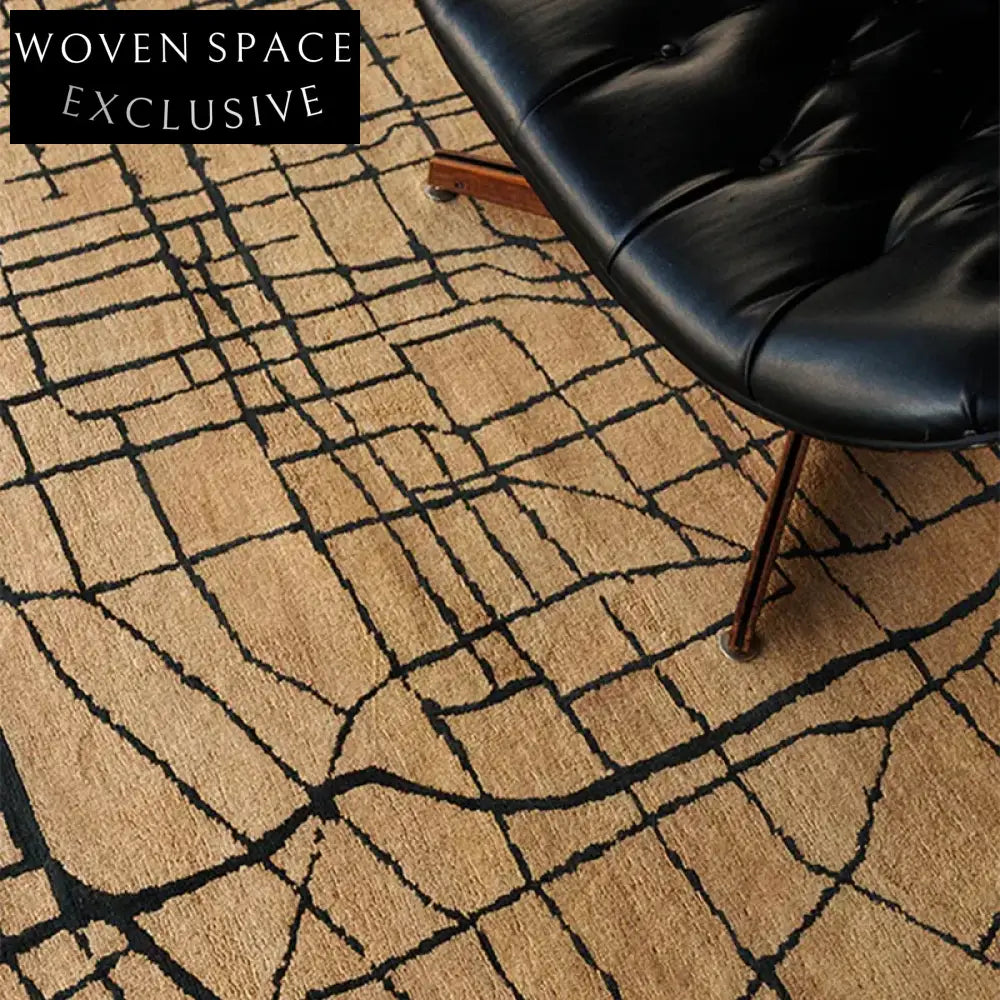 Modern French Cream Stripe Tufted Bathroom Decor Area Rug