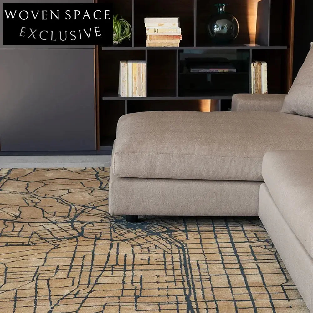 Modern French Cream Stripe Tufted Bathroom Decor Area Rug