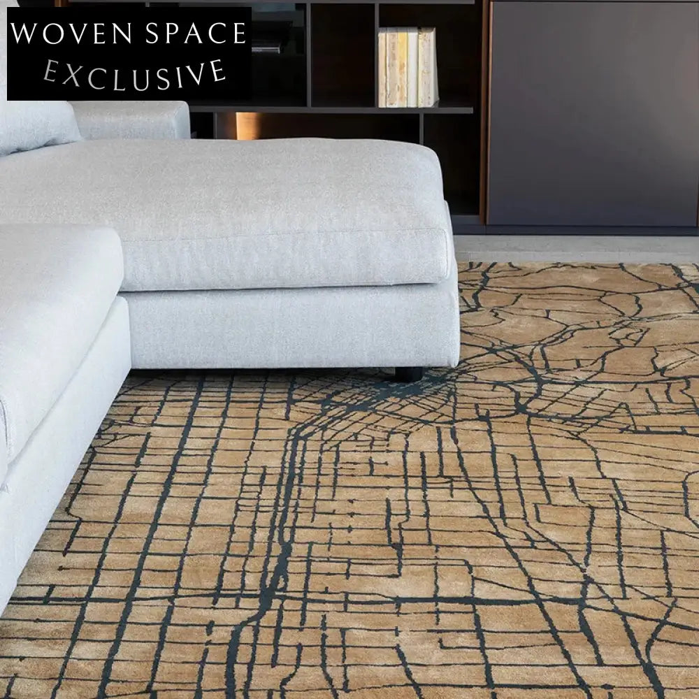 Modern French Cream Stripe Tufted Bathroom Decor Area Rug