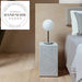 Modern French Design Natural Stone Marble Small Bedroom Bedside Table