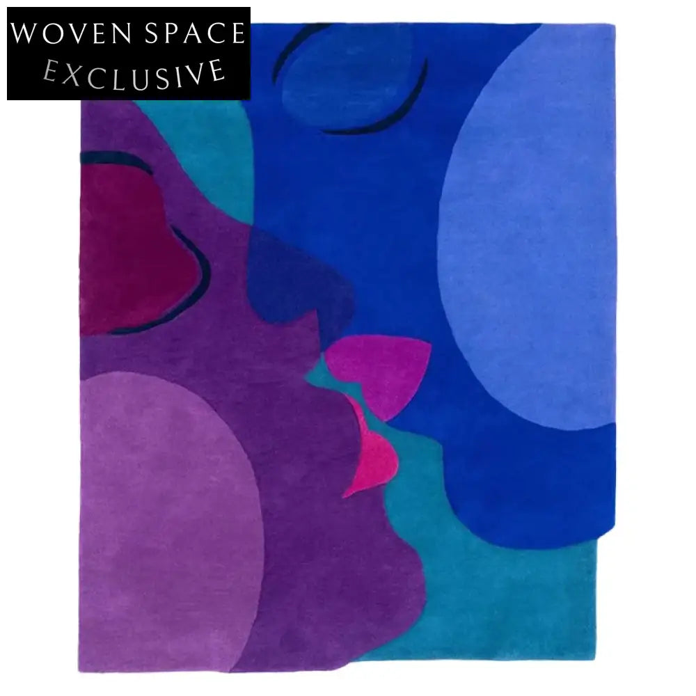 Modern French Light Luxury Handmade Polyester Area Rug for Living Room