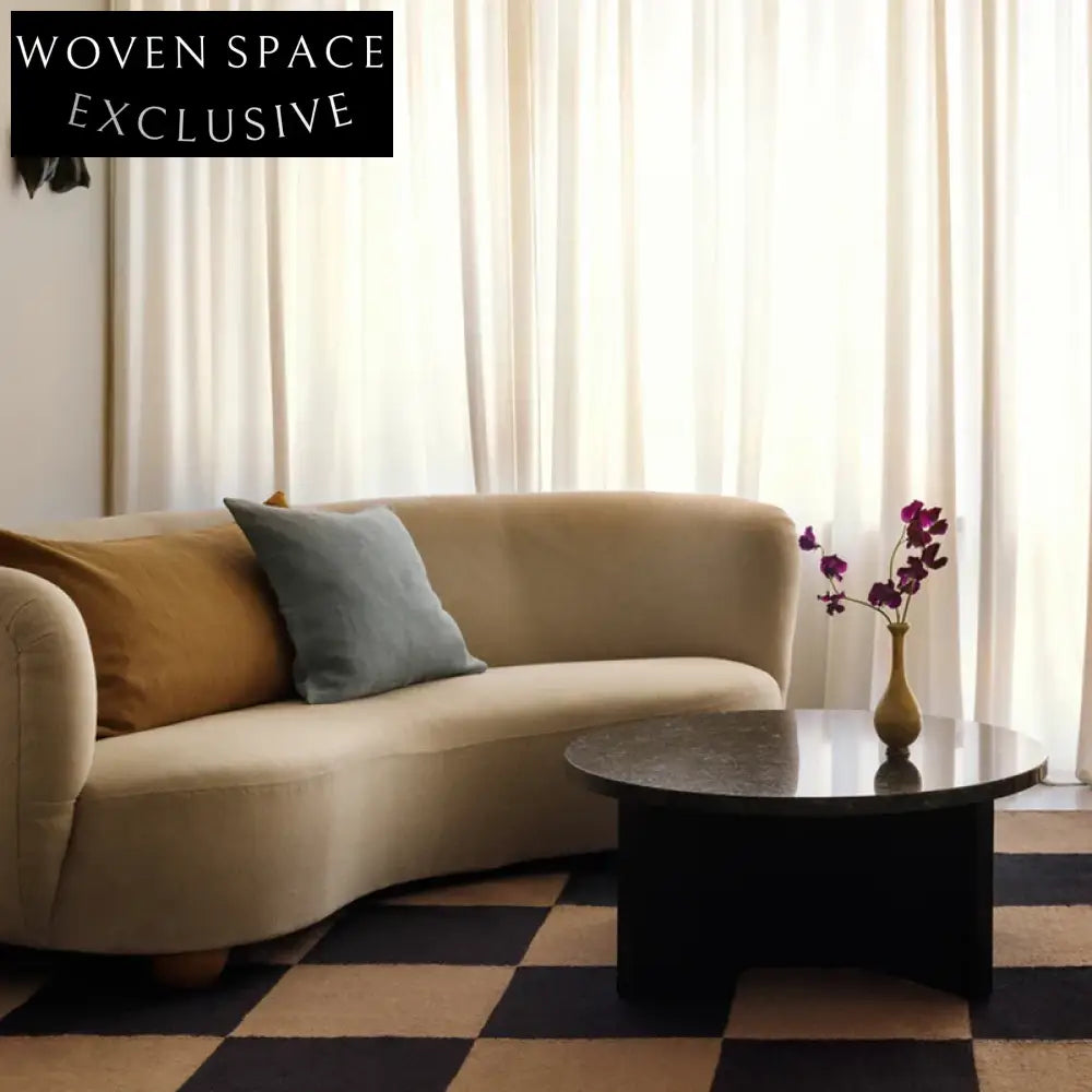 Modern French Plaid Cream Area Rug for Living Room, Bedroom, Sofa, Bedside