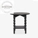 Modern French Retro Solid Wood Round Roman Column Side Table
