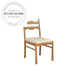 Modern French Vintage Oak Wood High Back Restaurant Dining Chair