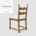 Modern French Vintage Solid Oak Wood High Backrest Dining Chair