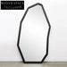 Modern Full Length Standing Mirror, Antique Wave Shaped Decorative Wall Mirror