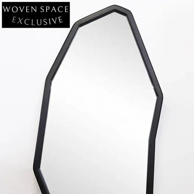 Modern Full Length Standing Mirror, Antique Wave Shaped Decorative Wall Mirror