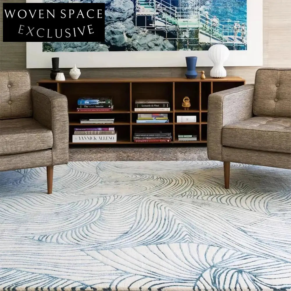 Modern Geometric Abstract Area Rug for Living Room Bedroom Decor