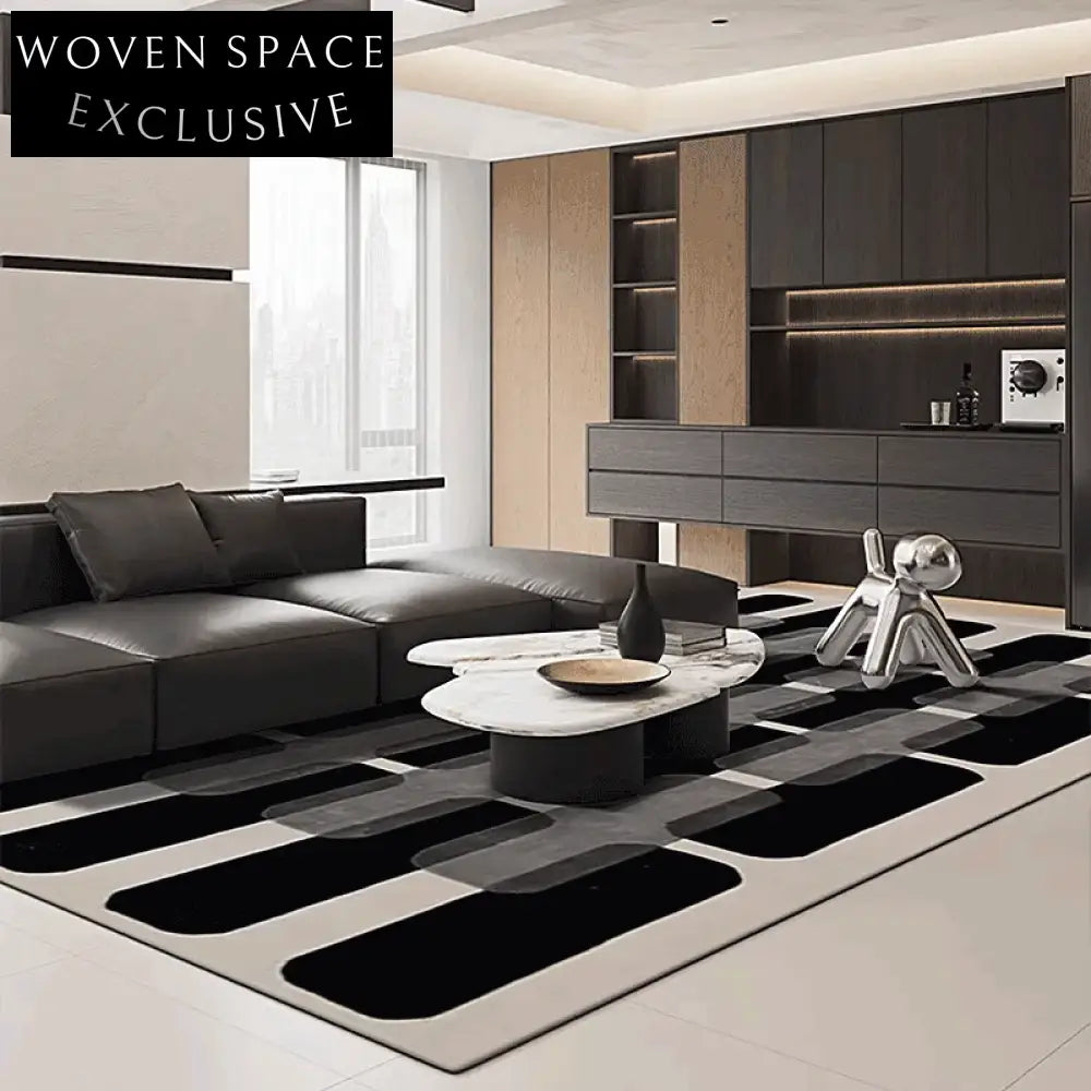 Modern Geometric Area Rug for Living Room and Bedroom Carpet