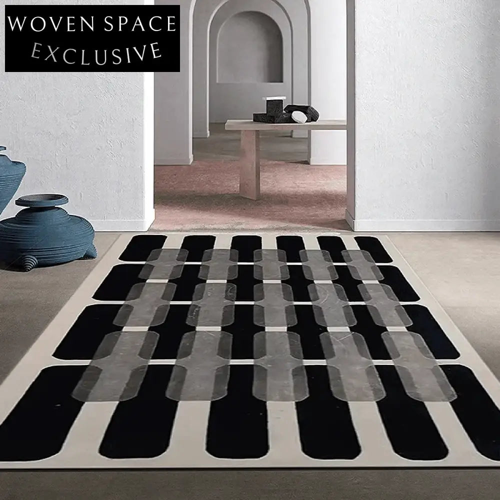 Modern Geometric Area Rug for Living Room and Bedroom Carpet