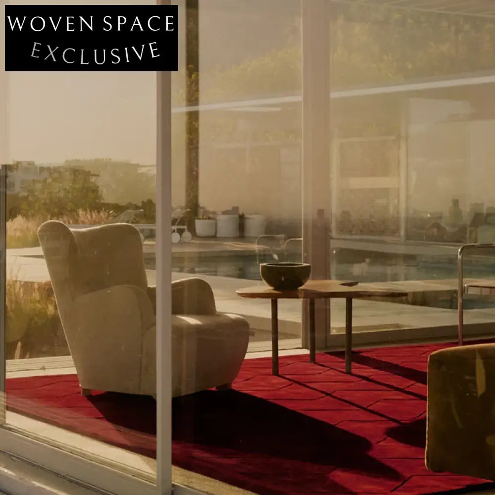 Modern Geometric Area Rug, Soft Polyester, 0.5 Inch Thick, Hand-Tufted Carpet