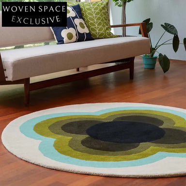Modern Geometric Artistic Room Rug - Custom Handmade Polyester Living Area Carpet