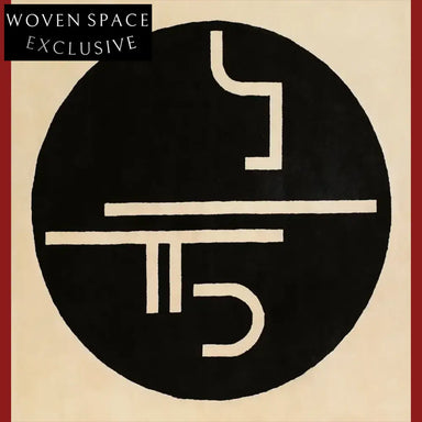 Modern Geometric Black Gray White Hand-Tufted Polyester Area Rug