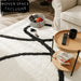 Modern Geometric Cream Patterned Polyester Area Rug