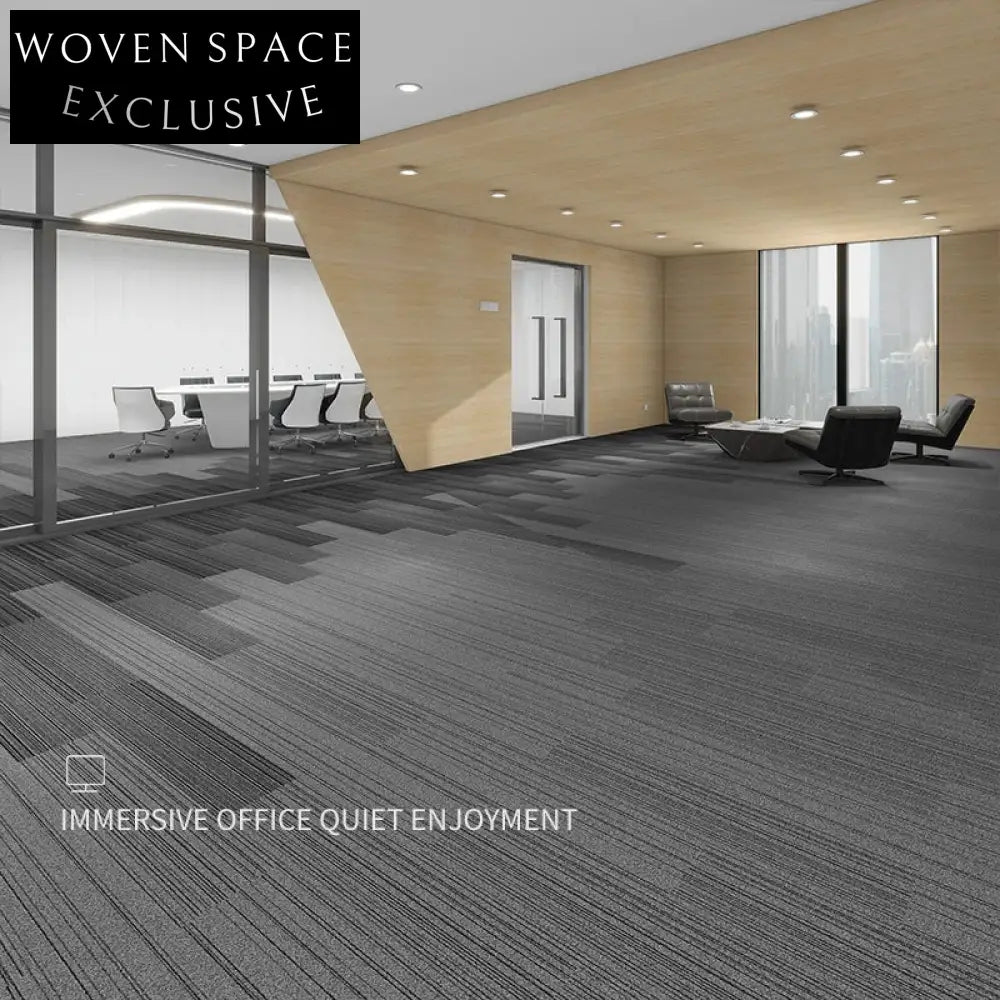 Modern Geometric Gradient Nylon Carpet Tiles for Commercial Office Spaces