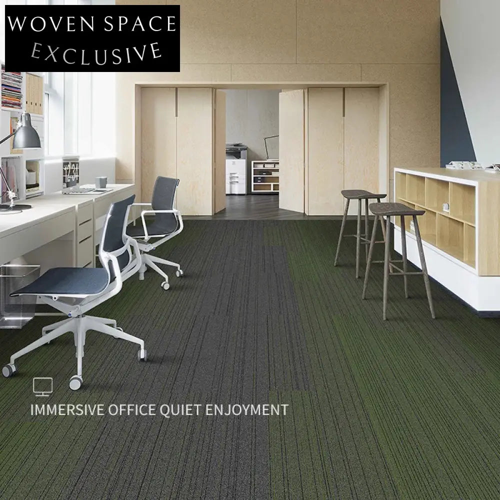 Modern Geometric Gradient Nylon Carpet Tiles for Commercial Office Spaces