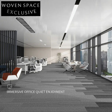 Modern Geometric Gradient Nylon Square Office Carpet Tiles - Commercial Project