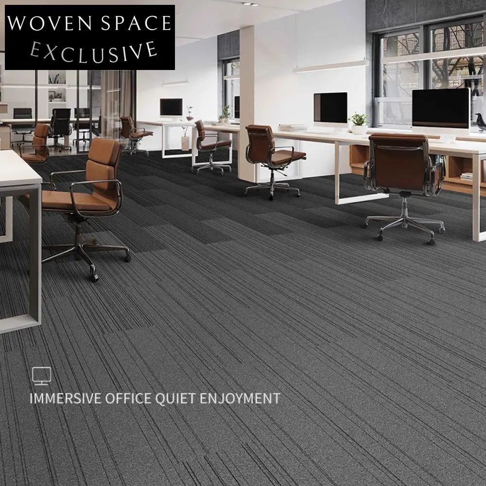 Modern Geometric Gradient Nylon Square Office Carpet Tiles - Commercial Project