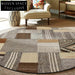 Modern Geometric Green Area Rug for Swivel Chairs & Study Spaces