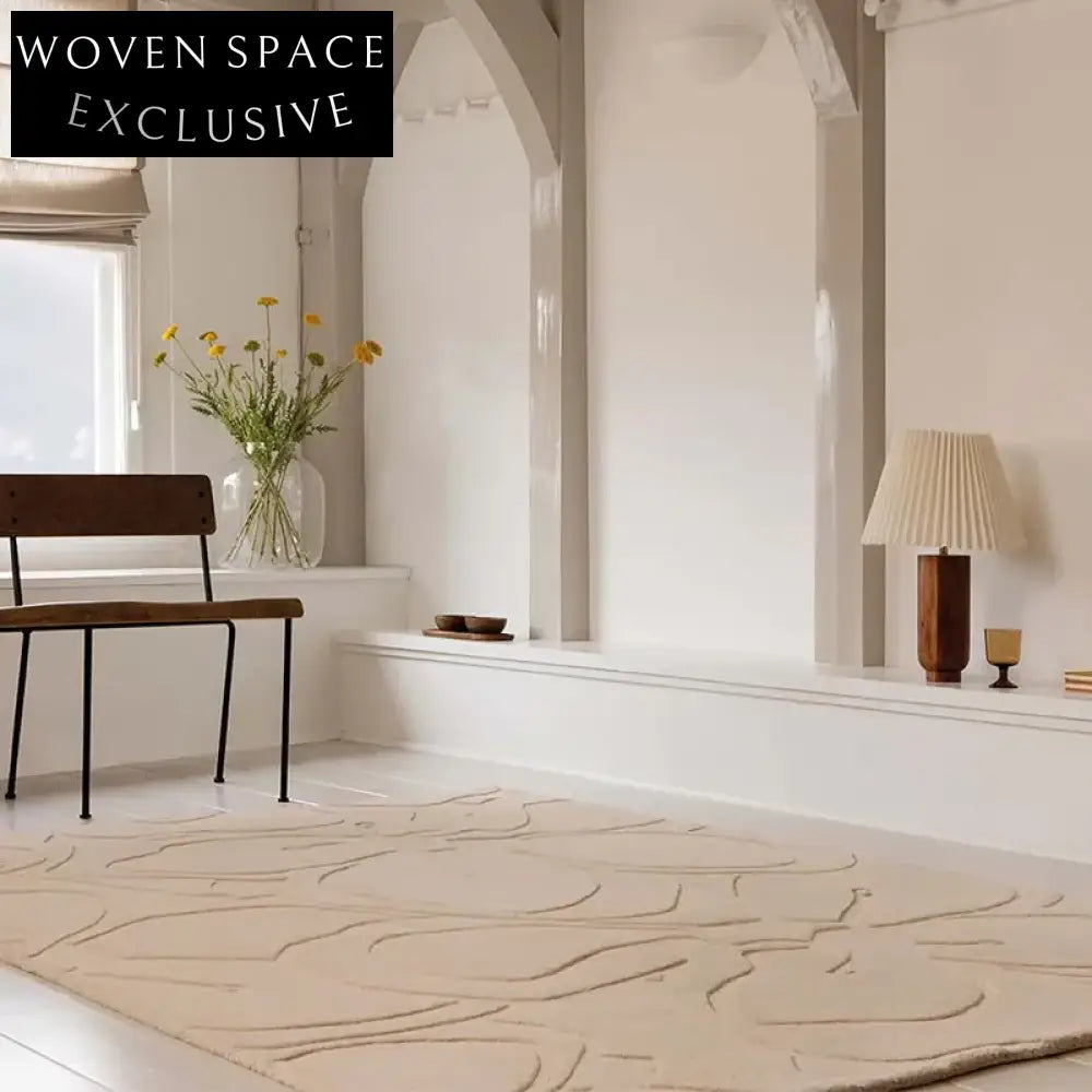 Modern Geometric High-End Polyester Handmade Area Rug for Home Decor
