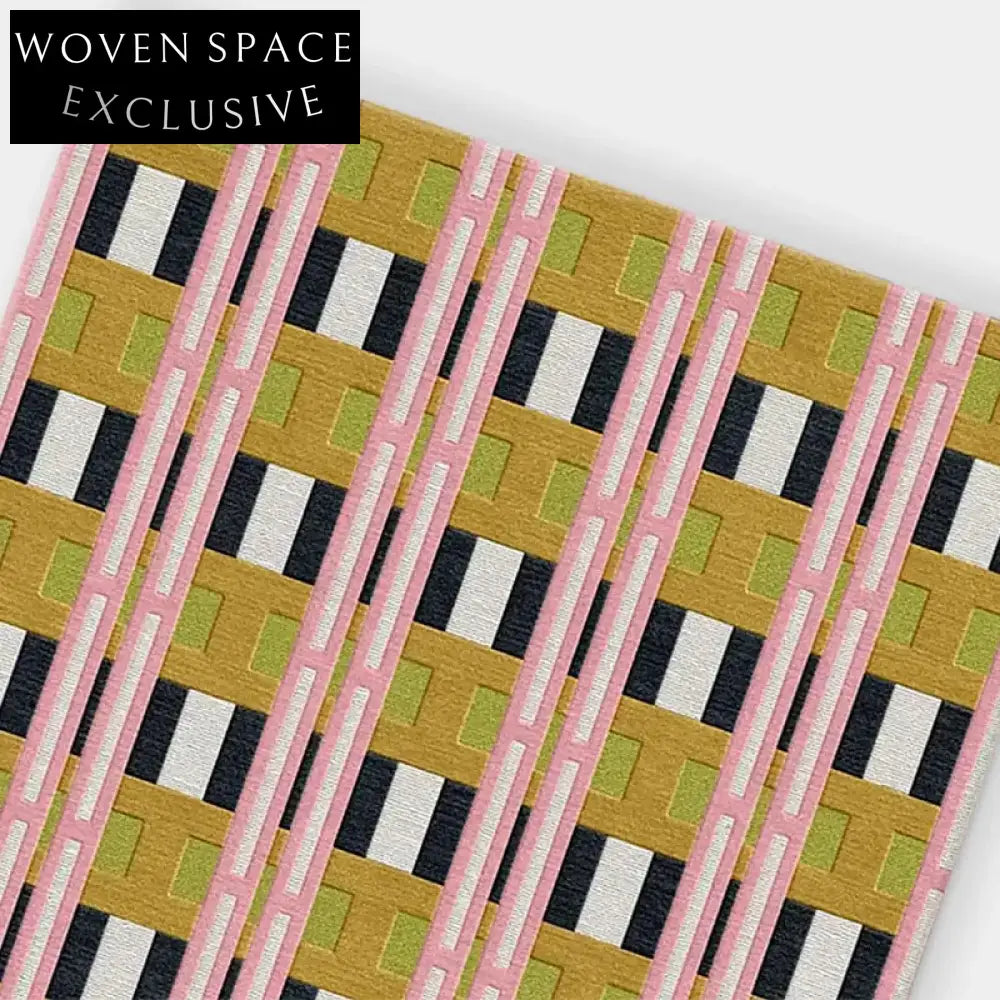 Modern Geometric Liquid Silk Area Rug - Handmade Thick Luxury Carpet for Living Room
