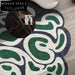 Modern Geometric Pattern Area Rug Non-Slip Polyester Fiber Floor Carpet